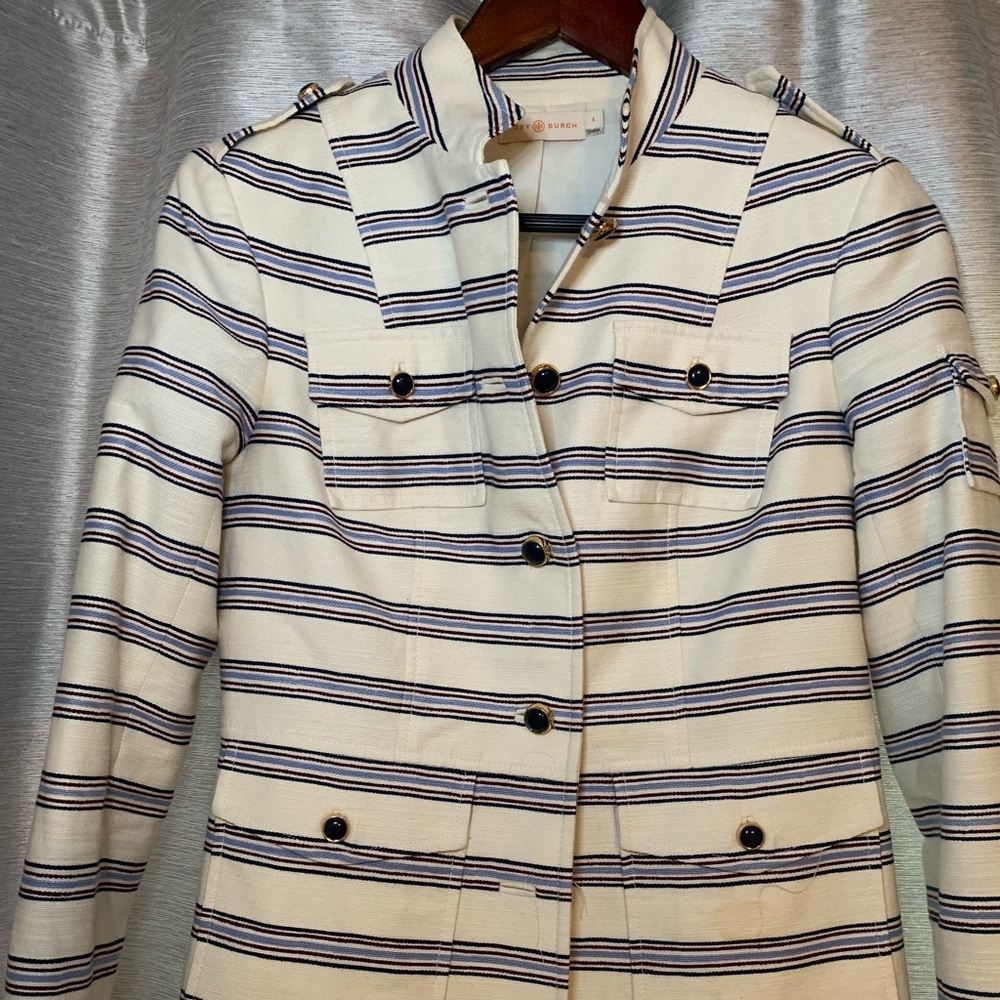 Tory Burch “military” style blazer size 4